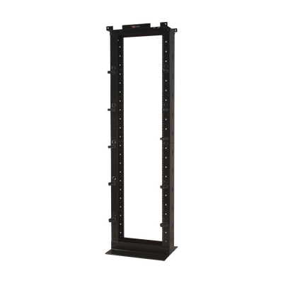 Rack de Dos Postes Estándar de 19"  Numerado  Fabricado en Aluminio y 45 Unidades de Rack  Profundidad de 457mm  Color Negro
