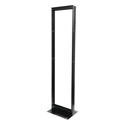 Rack de Dos Postes Estándar de 19"  Numerado  Fabricado en Acero y 45 Unidades de Rack  Color Negro