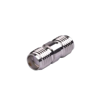 Adaptador en Línea tipo Barril  de Conector SMA Hembra a SMA Hembra  Níquel/ Oro/ Teflón.