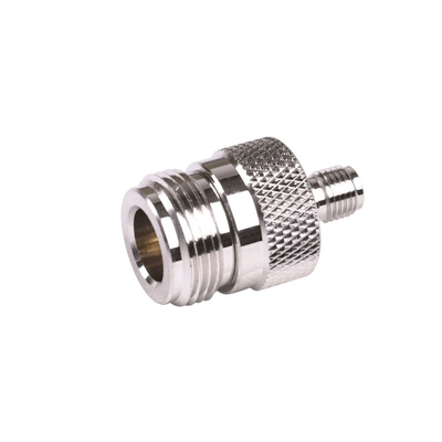 Adaptador en Línea de Conector SMA Hembra a N Hembra  Níquel/ Oro/ Teflón.