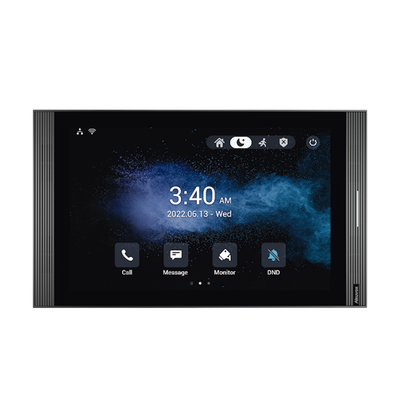MONITOR COLOR BLANCO DE 10" IPS LCD / CERTIFICADO POR GOOGLE PLAY STORE / ANDROID 12 OS / WI-FI 6 / POE /  SIP / ENTRADAS DE ALARMA / ADMINISTRACIÓN 100 EN LA NUBE