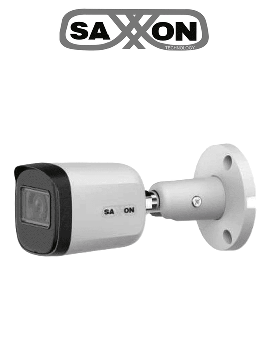 SAXXON SUA-HAC-B20M-0280B- Cámara Tipo Bala de 2 Megapíxeles & 1080P/ Lente de 2.8 mm Con Apertura de Hasta 100°/ Iluminación IR Inteligente de Hasta 30m/ Para Exterior IP67/ Cámara Metálica/ Funcionamiento en Modos CVI & AHD & TVI #SAXI