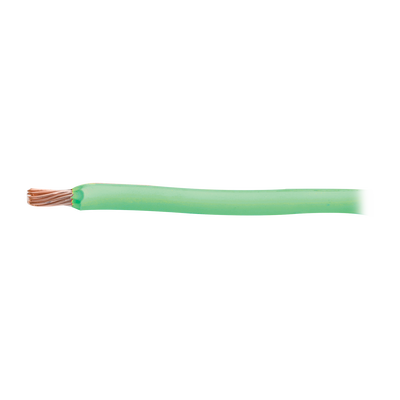 (SLY303) Cable 8 awg  color verde Conductor de cobre suave cableado. Aislamiento de PVC  autoextinguible. (Venta por Metro)