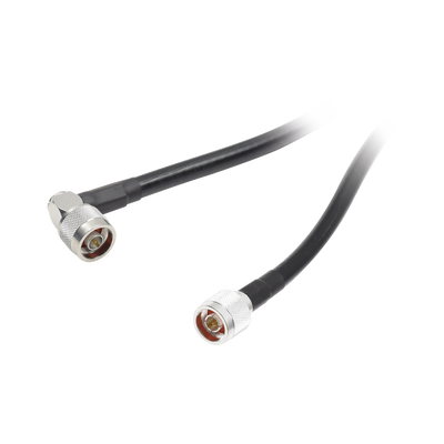 Jumper con Cable LMR400 con Conectores N Macho / N Macho Angulo Recto  de 1.2 metros.