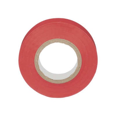 Cinta Eléctrica STRONGHOLD para Aislar  de PVC  Uso General Reparación y Mantenimiento  Grosor de 0.18mm (7 mil)  Ancho de 19mm  y 20.12m de Largo  Color Rojo