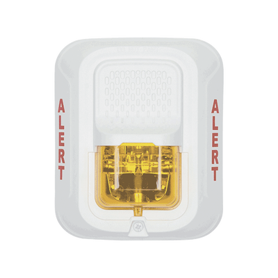 Lámpara Estroboscópica Color Blanco  para Notificación de Alerta  Montaje en Pared  Lente Estroboscópico Color Ámbar  Candelas Seleccionables