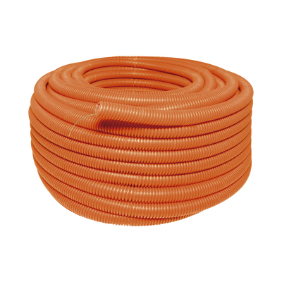 Manguera flexible Reforzada 1" x 50 m /Polietileno Alta Densidad HDPE/ Sin guía /Resistente a Intemperie.