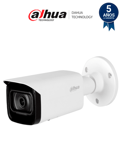 DAHUA DH-IPC-HFW5442T-SE - Cámara Bullet de 4MP con tecnología Acupick y WizMind  sin metadatos de video  IA SSA  detección facial  mapa de calor  conteo de personas  lente de 2.8mm  IR 80m  SMD 3.0  ranura micro SD  ePoE  IP67  IK10.