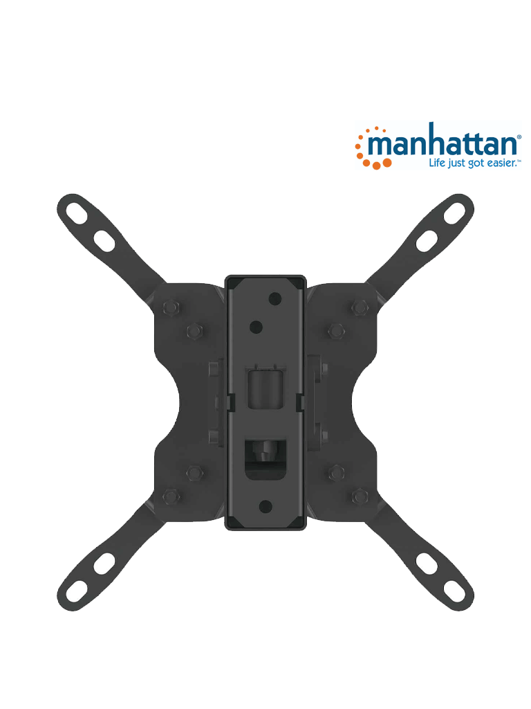 MANHATTAN 461399 - Soporte para Pantalla de 13 a 42 Pulgadas/ 20 Kg de Carga/ Brazo Articulado/ Distancia a la Pared de Hasta 19 cm/ Acero/ VESA/ 75/ 100/ 200x100/ 200/