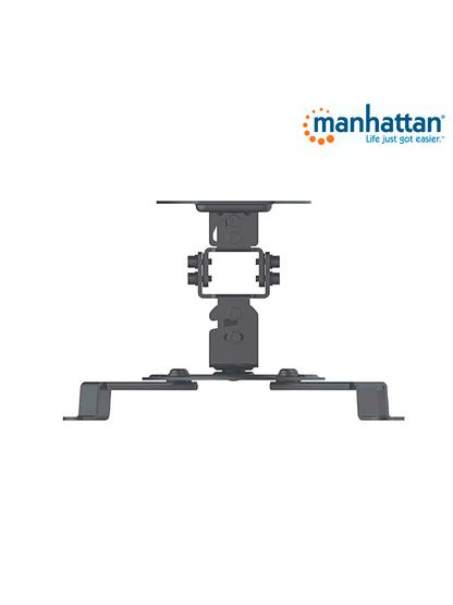 MANHATTAN 461184 - Soporte de Techo para Proyector/ 13.5 Kg de Carga/ Movimiento Articulado/ Brazos Ajustables para Diferentes Tamaños de Proyector/