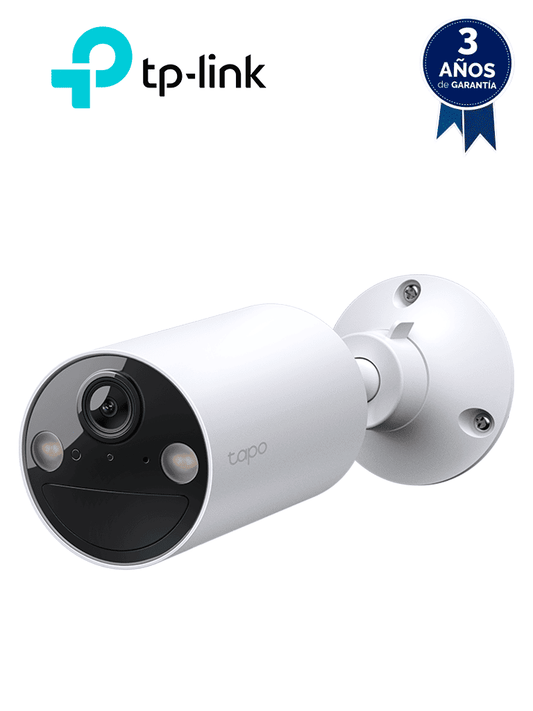 TP-LINK TAPO C410 Cámara de Seguridad Inteligente Sin Cables para Interiores y Exteriores. 3MP - 2K  Soporta Micro SD 512 GB  Visión nocturna a color  Identifica personas  IP65. Soporta Tapo Care (Nube) Bateria con funcionamiento de 180 días.