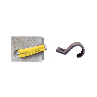 Kit de 20 grapas  20 taquetes y 20 tornillos para sujetar conductores redondos o tubo en muro (2102-07240)