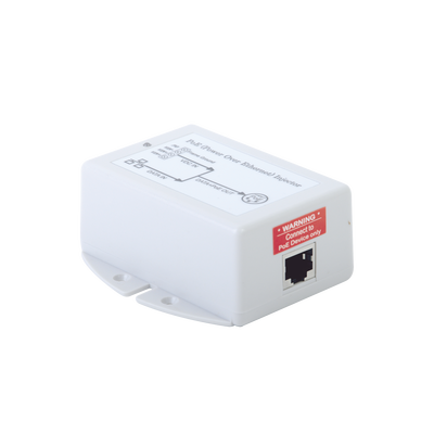 Inyector POE para Aplicación Solar  Entrada 9-36 Vcc  Salida Pasivo en 24 Vcc 10/100/1000 Mbps  Hasta 19 Watts