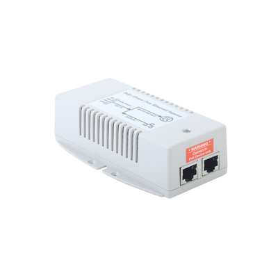 Inyector POE Para Aplicación Solar  Entrada 10-15 Vcc  Salida en 56 Vcc  802.3 af/at  10/100/1000 Mbps  Hasta 35 Watts
