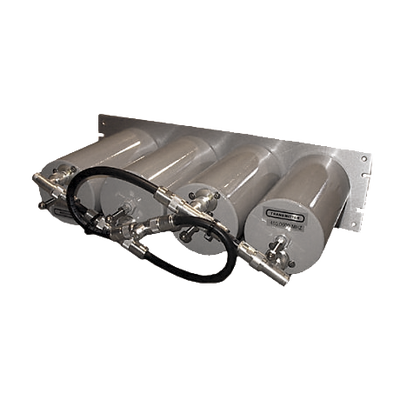 Duplexer Pasa Banda-Rechazo de Banda  400-470 MHz  4 Cavidades (4"Dia.) 5 MHz  250 Watt  N Hembra