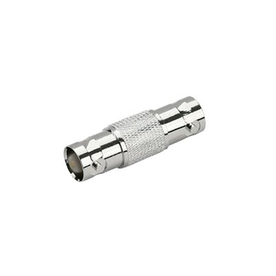 Adaptador Tipo Barril para 75 Ohm  de Conector BNC Hembra a BNC Hembra  Níquel/ Oro/ Teflón.
