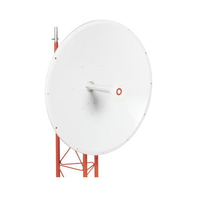 Antena direccional de 3ft  4.9 a 6.5 GHz  Ganancia 34 dBi  Conectores N-hembra  Polarización doble  incluye montaje para torre o mástil