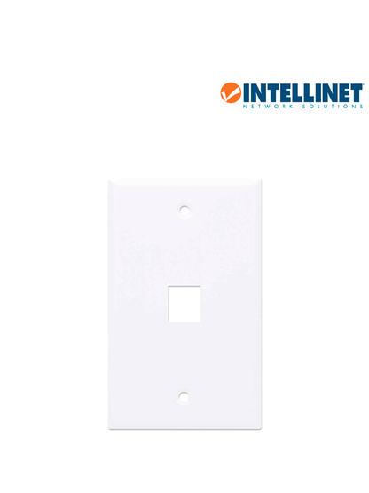 INTELLINET 163286 - TAPA (FACEPLATE) / 1 PERFORACION / BLANCO