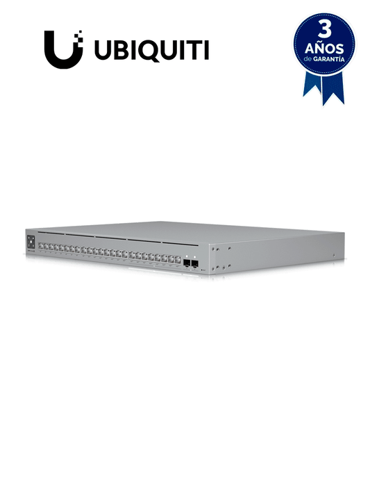 UBIQUITI USW-PRO-MAX-24-POE - UniFi switch de 24 puertos (8 puertos POE++ 2.5 GbE y 16 puertos GbE POE+)  2 puertos SFP+ 10G  400W  pantalla táctil. #switch