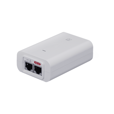 Adaptador POE Ubiquiti (48 VDC  0.32 A) puerto Gigabit  ideal para equipos UniFi