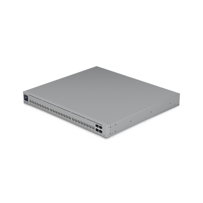UniFi Switch Pro HD Capa 3  24 puertos Etherlighting POE++ / (22) puertos 2.5 GbE  (2) puertos 10GbE  todos POE++  (4) puertos 10G SFP+  600W presupuesto POE