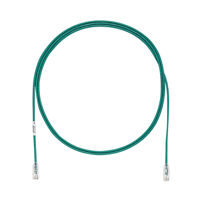 Cable de Parcheo TX6  UTP Cat6  Diámetro Reducido (28AWG)  Color Verde  6ft