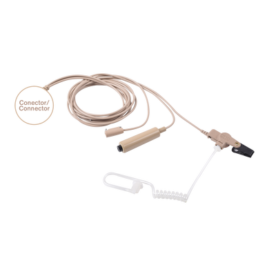 Kit de Micrófono-Audífono profesional de 3 cables para KENWOOD NX-200/300/410  TK-480/2180/3180