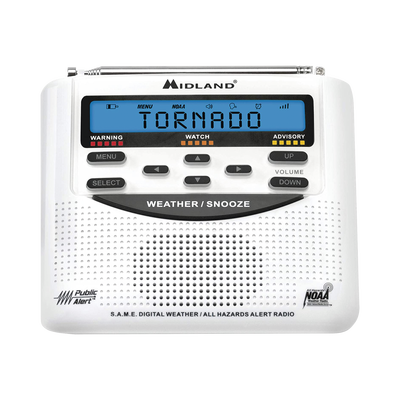 Radio receptor del Sistema de Alerta Sísmica Mexicano y meteorológico NOAA  vía radio en VHF y mediante códigos EAS-SAME