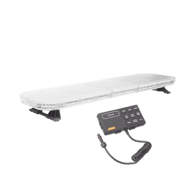 Barra de luces de 47" rojo/azul  88 LED  con control de tráfico en color ámbar  ideal para equipar unidades de seguridad publica