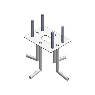 Ancla Para Sujeción al Piso Compatible con Todas las Barreras Vehiculares XB  XBF y XBS