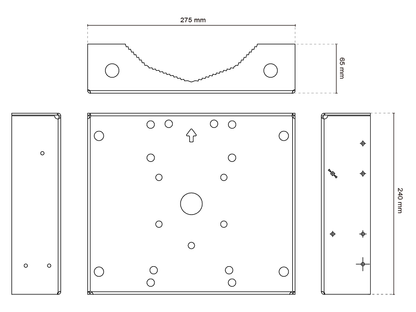 VIVOTEK AM-315 -Soporte para montaje en poste  100~230mm de diametro