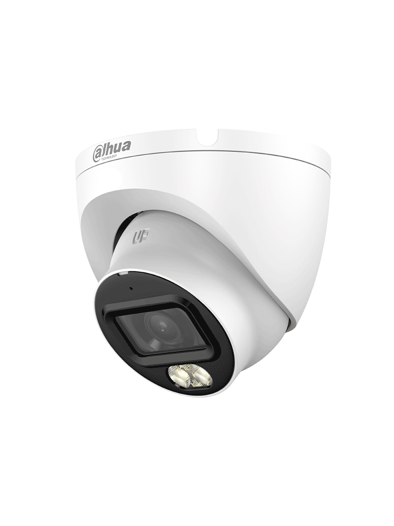 DAHUA DH-HAC-HDW1209TLQN-A-LED-0280B-S3 -Cámara Domo Full Color de 2 MP con lente de 2.8mm y ángulo de 103° Micrófono integrado  iluminación de 30 m  tecnología Starlight y DWDR. Resistente con IP67  visión clara en baja luz