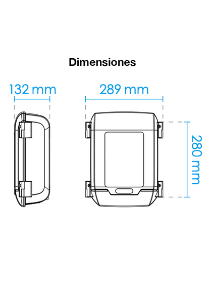 VIVOTEK AT-CAB-001 - Gabinete para proteccion de dispositivos y conexiones para exterior  IP66  IK10  Antivandalico  color blanco