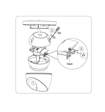 DAHUA IPC-HDW5241TMN-ASE-0280B - Cámara IP Domo Resolución de 2 MP/ Lente 2.8 mm/ ? 106°/ IR 50 mts/ IA WizMind/ Detección Facial/ Protección Perimetral/ Conteo de Personas/ Starlight/ PoE/ WDR/ H.265/ IP67/ Micrófono/