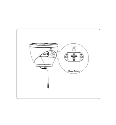 DAHUA IPC-HDW5241TMN-ASE-0280B - Cámara IP Domo Resolución de 2 MP/ Lente 2.8 mm/ ? 106°/ IR 50 mts/ IA WizMind/ Detección Facial/ Protección Perimetral/ Conteo de Personas/ Starlight/ PoE/ WDR/ H.265/ IP67/ Micrófono/