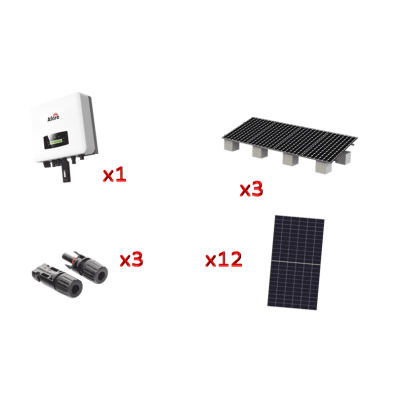 Kit Solar Interconexion  / 7kW  220Vca / Inversor AFORE / Montaje Incluido