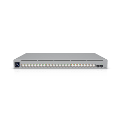 Enterprise Campus 24 PoE  Switch Empresarial Etherlighting™ PoE+++ Capa 3 de 24 Puertos (16 x 10 GbE y 8 x 2.5 GbE)  y 2 Puertos SFP28 de 25 G de Alta Disponibilidad