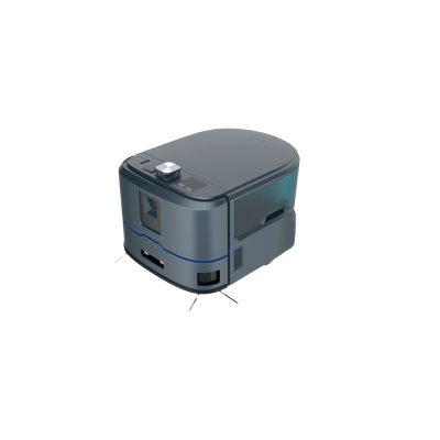 Robot de Limpieza Automático C20 / Eficiencia 400?/h / Área de Limpieza 2000?/tarea / Ancho de Limpieza 450mm / Reservoirs de Agua 7L y 5L / Recogida de Polvo 660mL / Autonomía 3-5h / Ruido =70dB / Velocidad 0.8m/s / Bater&