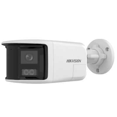 [PROTECCIÓN ACTIVA] Bala IP 6 Megapixel / 2 Lentes de Lente 2.8 mm (Imagen Panorámica 180°) / 30 mts IR / Exterior IP67 / Luz Intermitente y Alerta de Audio / Audio Bidireccional / ACUSENSE / WDR 120 dB / Micro SD