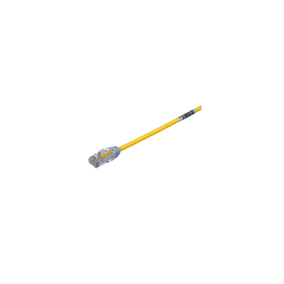 Cable de Parcheo UTP Cat6A  CM/LSZH  Diámetro Reducido (28AWG)  Color Amarillo  5ft