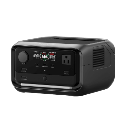 EcoFlow River 3 Plus | Estación de Energía Portátil 286Wh Litio LFP / 4 AC 800W (Max. 1600W) / 1 USB-C 100W / 3 USB -A 12W / Cargador de Coche 10A  126W Max. / Conectividad WiFi y Bluetooth (App) / Carga Solar 220W Max.