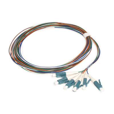 Kit de 6 Pigtails con Conector LC  Multimodo 50/125 OM4  900um  de 1 Metro