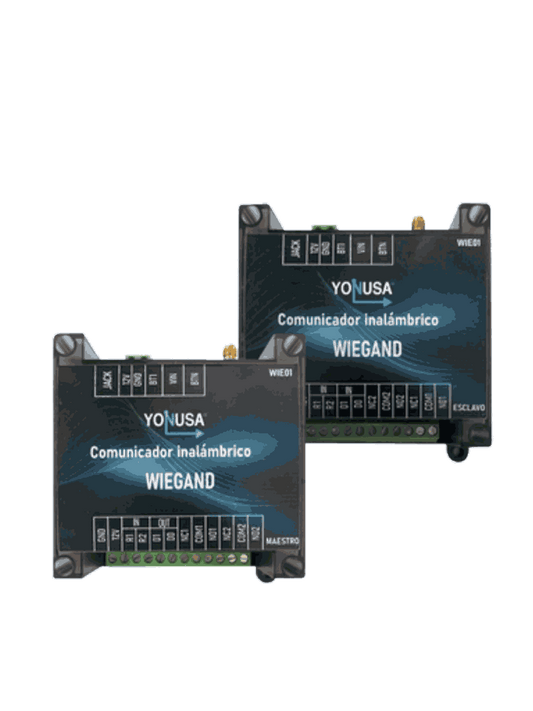 YONUSA WIE01 - Convertidor de lectora para control de acceso (cableado a inalámbrico) / 1 Wiegand / 2 Relevadores / 2 Entradas / 1.6 KM de distancia